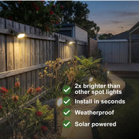 SolaGarden™ Cordless Outdoor Spot Lights