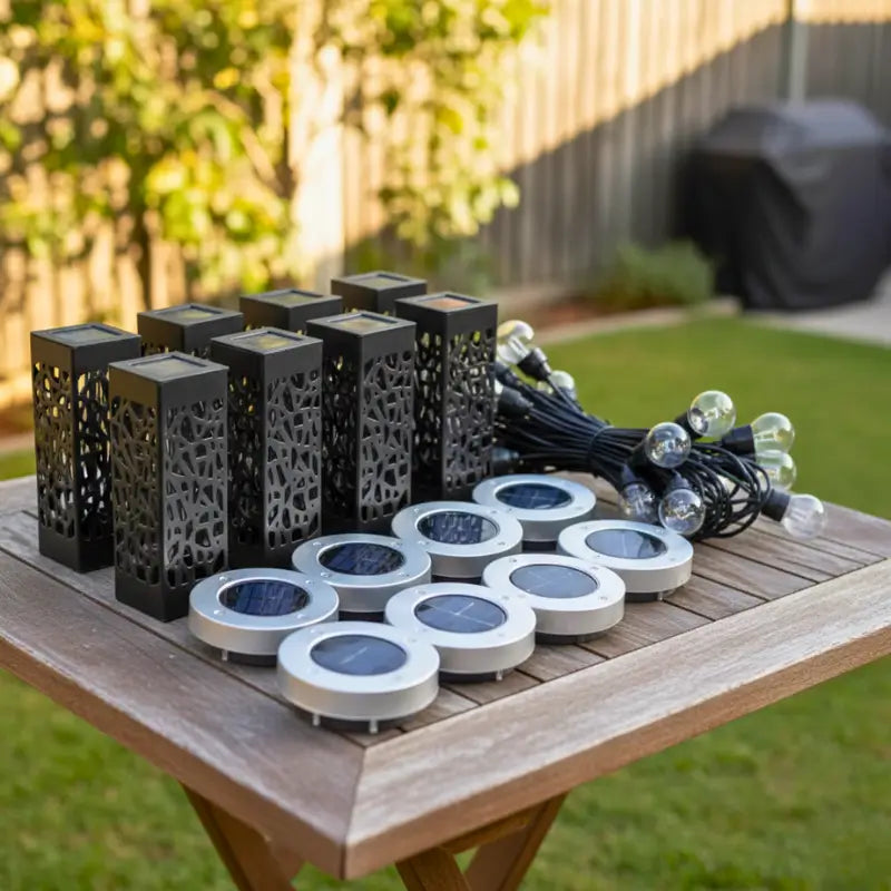 SolaGarden™ Large Light Bundle (With Festoon Lights)